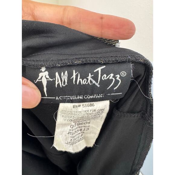 Vintage All That Jazz Gold Metallic Mini Dress Size 13/14 - Picture 4 of 5